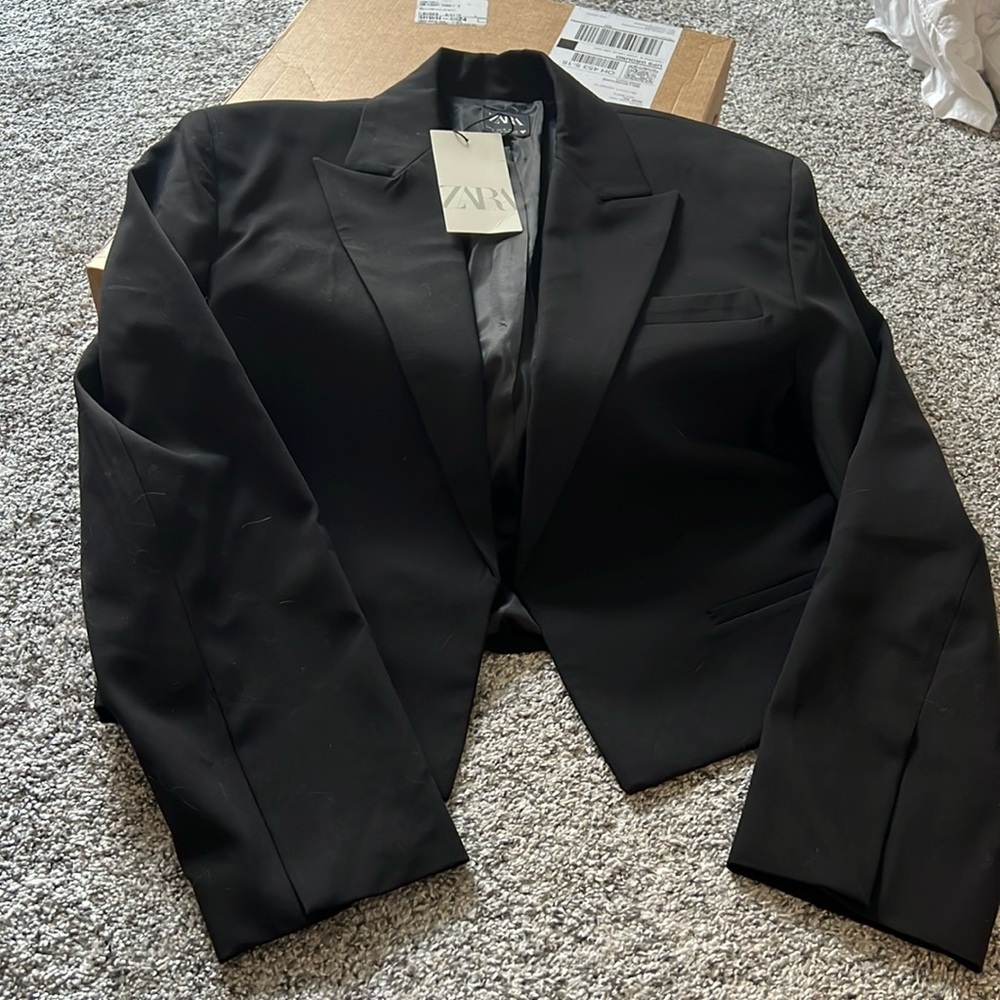 Zara Black Oversized Suit